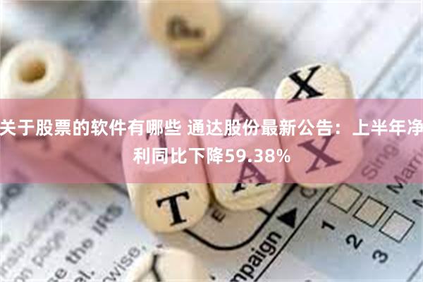 关于股票的软件有哪些 通达股份最新公告：上半年净利同比下降59.38%